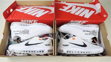 nike off white 97 fake vs real|white nike 97 men's.